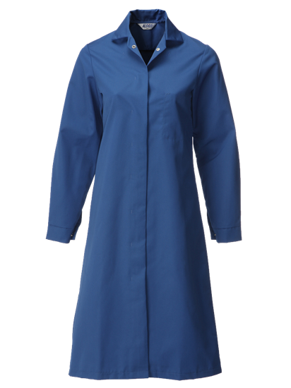 royal blue food trade coat for ladies