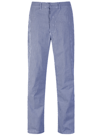 Picture of Unisex Gingham Trouser - Blue/White