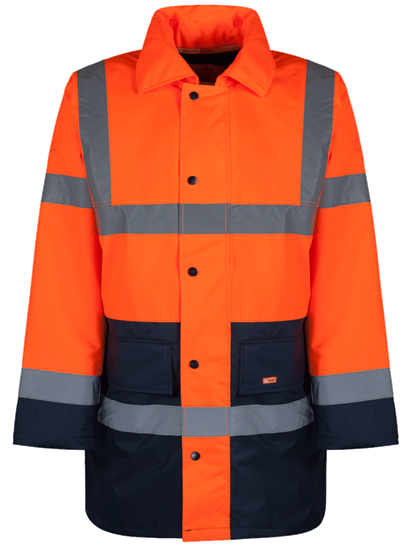 Picture of Two Tone Traffic Jacket - HV Orange/Navy