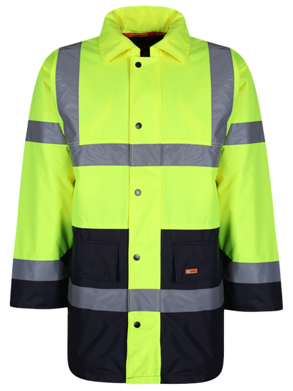 Picture of Two Tone Traffic Jacket - HV Yellow/Navy