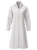 ladies food trade coat in super white