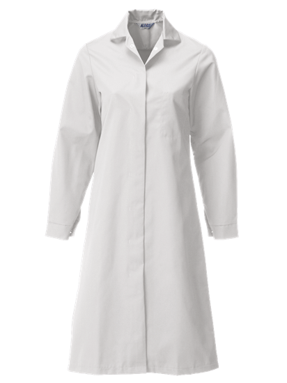 ladies food trade coat in super white