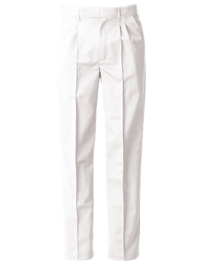 Picture of Food Trade Trouser Half Elasticated Waistband (245gsm) - Super White