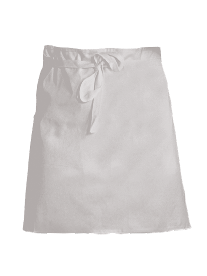 Picture of Short Waist Apron - White