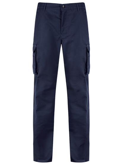 Picture of Alsi Cargo Trousers with Kneepad Pockets - Blue Shadow