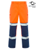 Picture of Gryzko® Hi Vis Contrast Trouser - Hi Vis Orange/Navy
