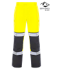 Picture of Gryzko® Hi Vis Contrast Trouser - Hi Vis Yellow/Navy