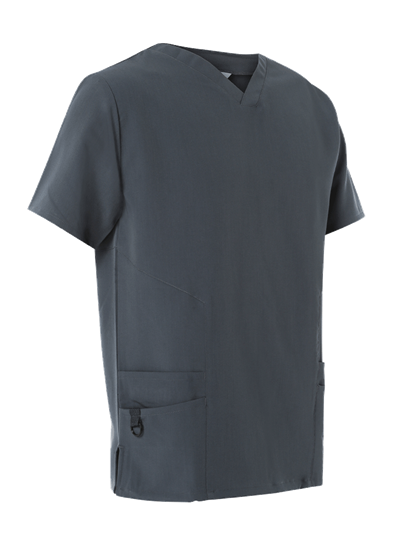 Picture of 4-Way Stretch Male Scrub Tunic - Slate Grey