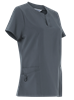 slate grey 4 way stretch nurses tunic side on