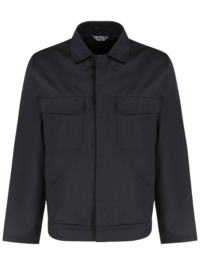 alsico workwear jacket black front