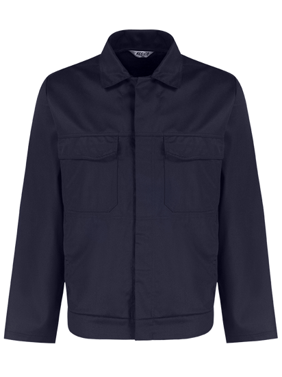 alsico workwear jacket blue shadow front