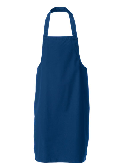 royal blue bib apron