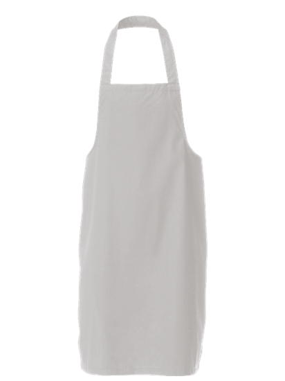 super white bib apron