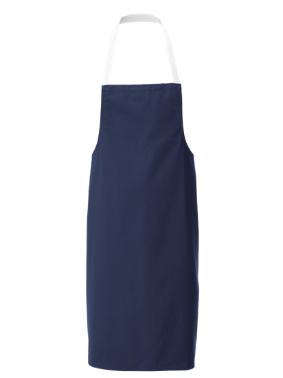 navy white halterneck apron