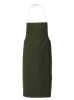 racing green white halterneck apron