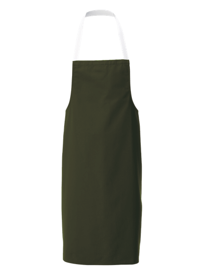 racing green white halterneck apron