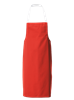 red white halterneck apron