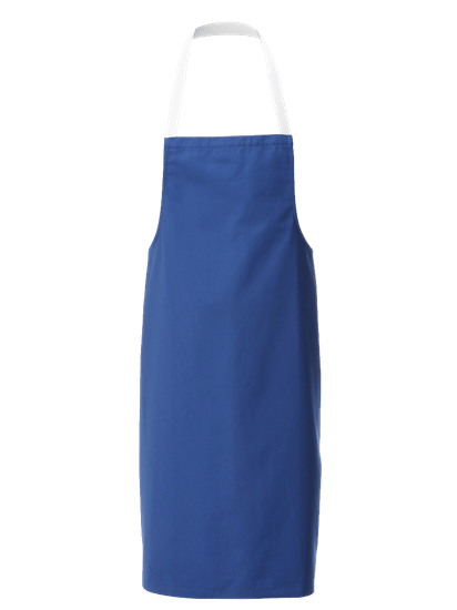 royal blue white halterneck apron