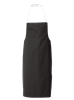 black white halterneck apron