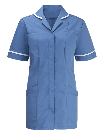 Meltemi female advantage tunic in hospital blue/white