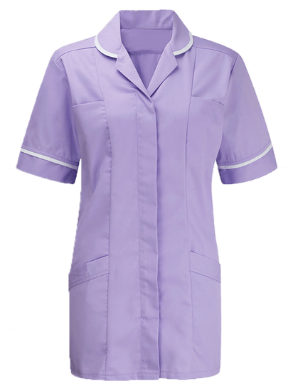 Meltemi female advantage tunic in lilac/white