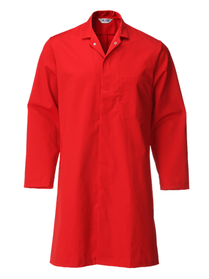 red food trade coat with pocket