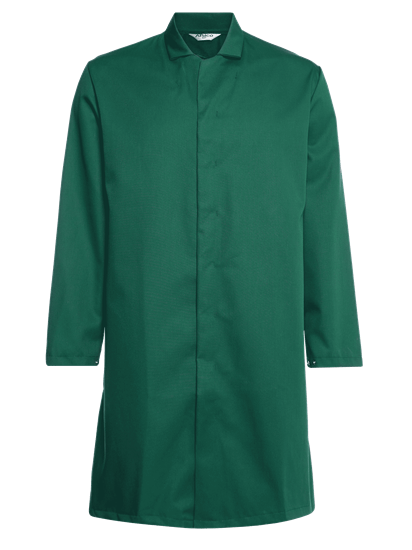 food trade coat green