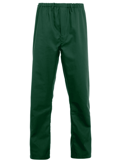 bottle green food trade trouser full elasticated waist