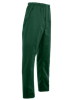 side angle of bottle green food trade trouser full elasticated waist