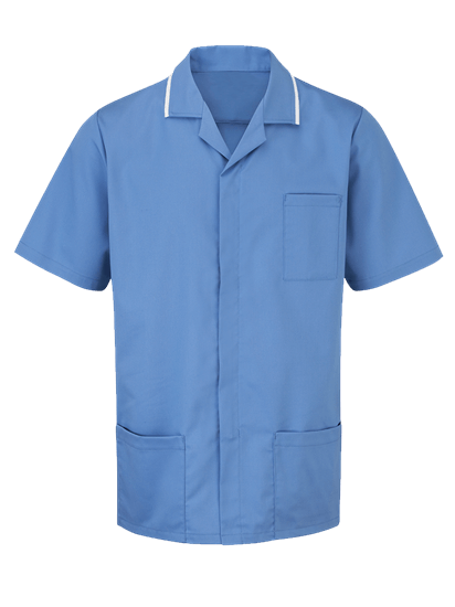 male advantage tunic in metro blue