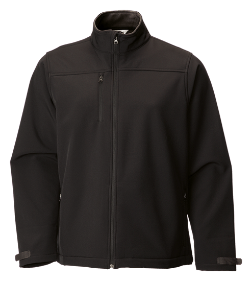 black softshell jacket