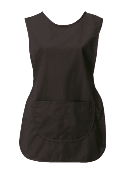 tabard with pocket in black