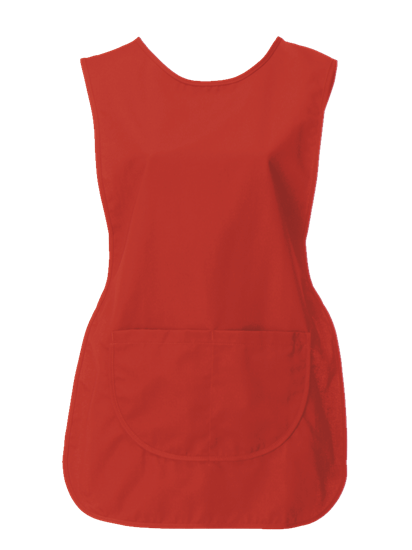 tabard with pocket in red