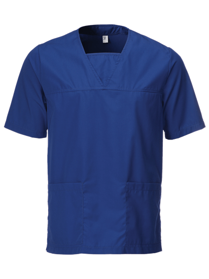 royal blue unisex scrub top