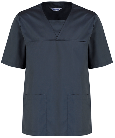 slate grey unisex scrub top