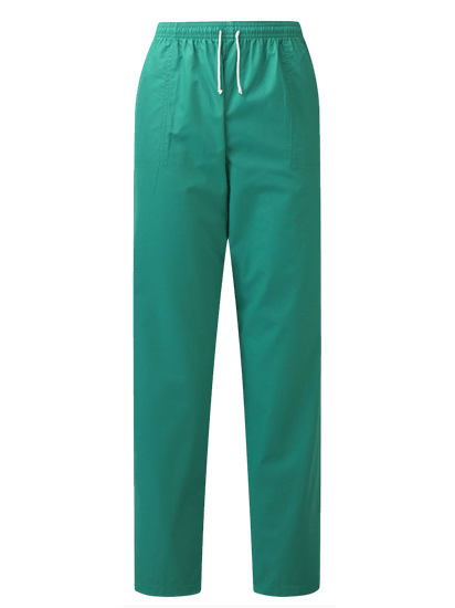 unisex scrub trouser in jade