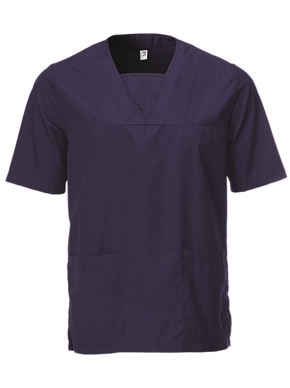 unisex scrub top in navy