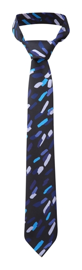 Picture of Print Tie - Navy/Blue Amelia Print