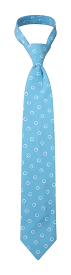 Picture of Print Tie - Light Blue/White Ella print