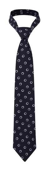 Picture of Print Tie - Navy/White Ella Print