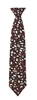 Picture of Print Tie - Black/Cerise Lauren Print