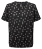 Picture of Looser Fit Blouson Style Blouse - Black/White Sienna Print