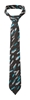 Picture of Print Tie - Black/Turquoise Amelia Print