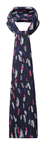 Picture of Long Scarf - Navy/Rose Amelia Print