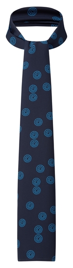 Picture of Long Scarf - Navy/Blue Sienna Print