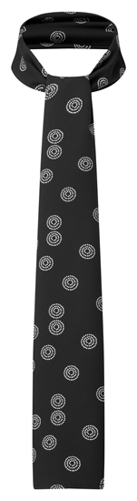 Picture of Long Scarf - Black/White Sienna Print