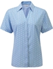Picture of Looser Style Blouse - Light Blue/White Ella Print
