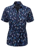 Picture of Looser Style Blouse - Navy/Blue Amelia Print