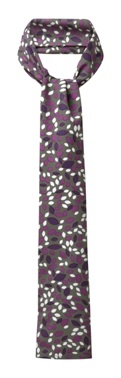 Picture of Long Scarf - Grey/Purple Lauren Print