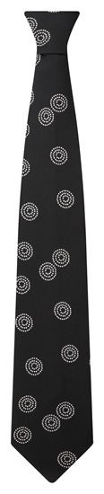 Picture of Print Tie - Black/White Sienna Print